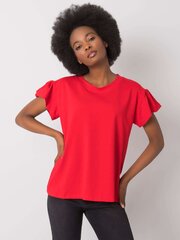 Женская футболка Ansley 292000973, красная. цена и информация | Женские футболки | pigu.lt
