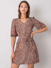 Suknelė moterims Jianna 292002385, ruda kaina ir informacija | Suknelės | pigu.lt
