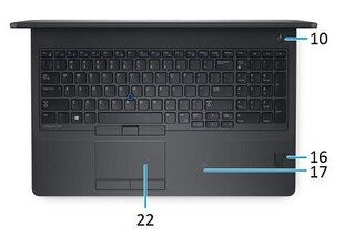 DELL Latitude E5570 I5-6440HQ 15.6 FHD 8GB 256GB Win10 PRO kaina ir informacija | Nešiojami kompiuteriai | pigu.lt