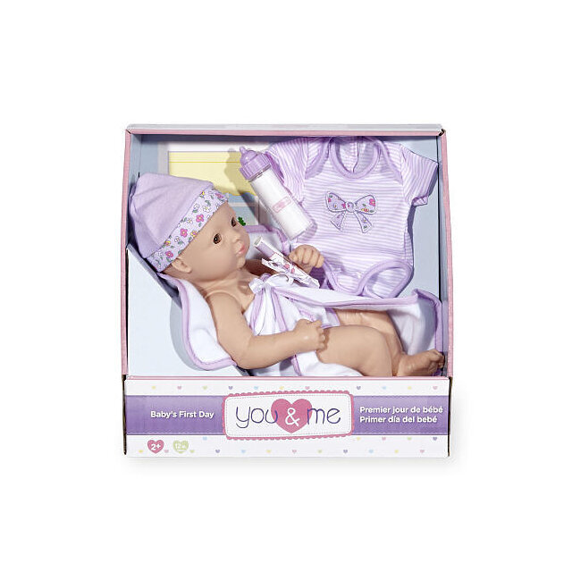 Lėlė su priedais You & Me New Arrival Baby, 30 cm цена и информация | Žaislai kūdikiams | pigu.lt