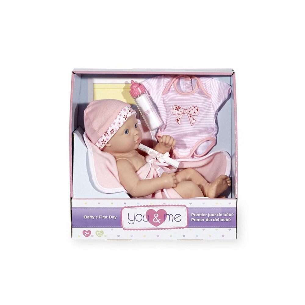 Lėlė su priedais You & Me New Arrival Baby, 30 cm цена и информация | Žaislai kūdikiams | pigu.lt