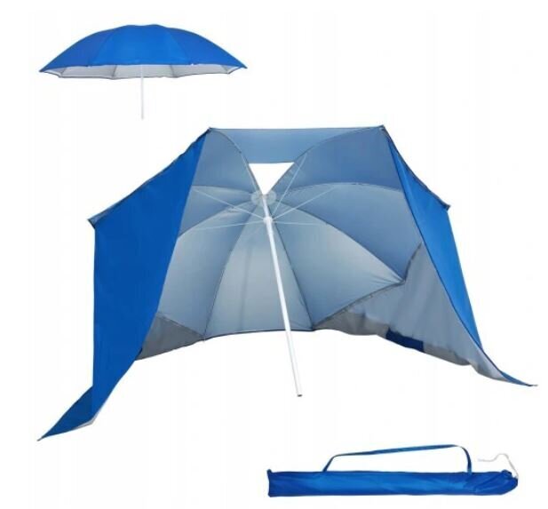 Пляжная палатка-зонтик, синяя цена | pigu.lt
