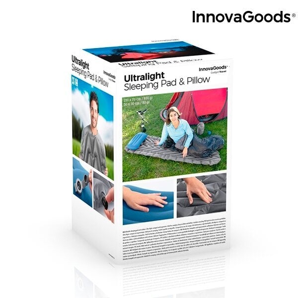 Pripučiamas čiužinys ir pagalvė Ultralight InnovaGoods цена и информация | Pripučiami čiužiniai ir baldai | pigu.lt