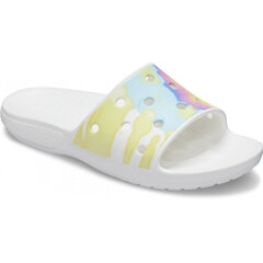 Šlepetės moterims Crocs™ Classic Tie-Dye Graphic Slide 121622 kaina ir informacija | Šlepetės moterims | pigu.lt