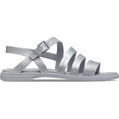 Bautės moterims Crocs™ Tulum Glitter Sandal 134977, pilkos kaina ir informacija | Basutės moterims | pigu.lt