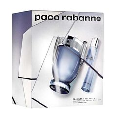 Rinkinys Paco Rabanne Invictus vyrams: tualetinis vanduo EDT, 100 ml + mini purškiklis EDT, 20 ml kaina ir informacija | Kvepalai vyrams | pigu.lt