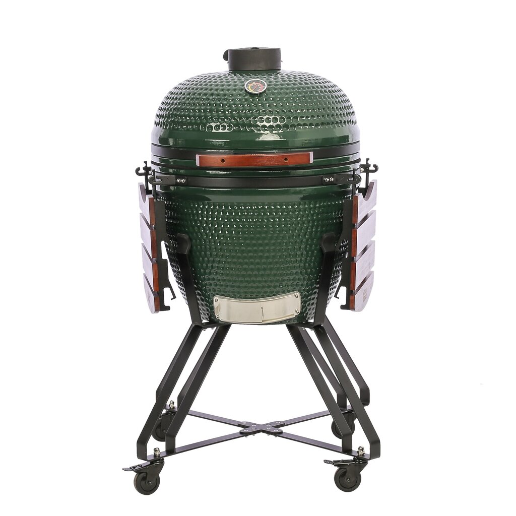 Keraminė kepsninė TunaBone Kamado classic L, 59,5 cm, žalia kaina ir informacija | Kepsninės, griliai | pigu.lt