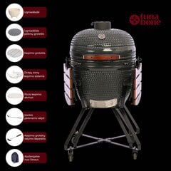 Keraminė kepsninė TunaBone Kamado classic L, 59,5 cm pilka kaina ir informacija | Kepsninės, griliai | pigu.lt