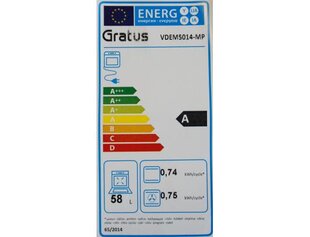 Gratus VDEM5014-MP kaina ir informacija | Gratus Buitinė technika ir elektronika | pigu.lt