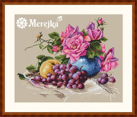 Merejka Набор для вашивания Натюрморт с виноградом SK20 цена и информация | Принадлежности для вышивания | pigu.lt