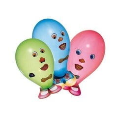 Susy Card Juokingas veidas balionai, 6 vnt, įvairių spalvų kaina ir informacija | Balionai | pigu.lt
