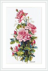 Siuvinėjimo rinkinys Merejka Rožinės rožės SK155 kaina ir informacija | Siuvinėjimo priemonės | pigu.lt