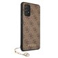 Dėklas telefonui Original Guess 4G Charms Collection Hardcase skirtas Samsung Galaxy A52 5G, rudas цена и информация | Telefono dėklai | pigu.lt