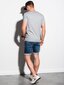Marškinėliai vyrams Ombre basic S1369, pilki цена и информация | Vyriški marškinėliai | pigu.lt