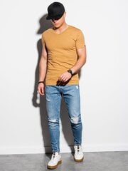 Мужская футболка Ombre S1369, горчичная цена и информация | Ombre Мужская одежда | pigu.lt