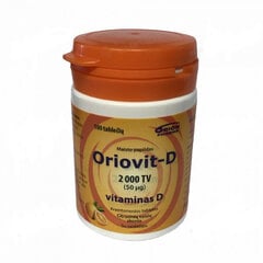 Maisto papildas Oriovit-D 50 mcg, 100 tablečių kaina ir informacija | Vitaminai, maisto papildai, preparatai gerai savijautai | pigu.lt