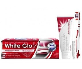 Balinamoji dantų pasta White Glo Professional Choice 150 g kaina ir informacija | Dantų šepetėliai, pastos | pigu.lt