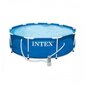 Karkasinis baseinas Intex Metal Frame 305x76 cm, su filtru kaina ir informacija | Baseinai | pigu.lt