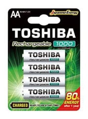 Батарейки Toshiba 00156689, 4 шт. цена и информация | Батарейки | pigu.lt