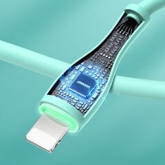 Joyroom USB - Lightning cable 2,4 A 1 m green (S-1030M8) цена и информация | Кабели для телефонов | pigu.lt