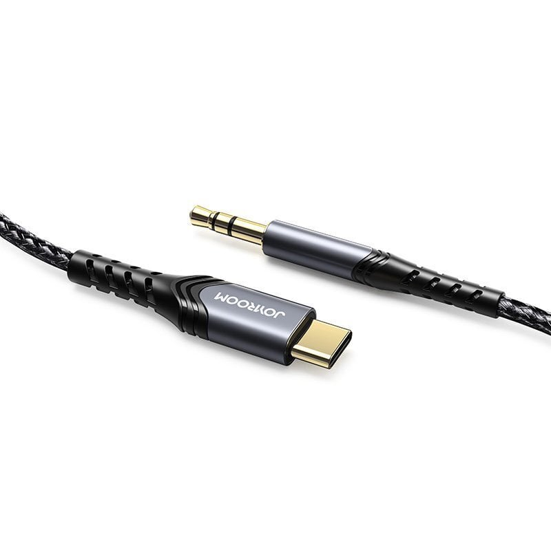 Joyroom stereo audio AUX 3,5 mm mini jack - USB Type C for smartphone 2 m (SY-A03) kaina ir informacija | Laidai telefonams | pigu.lt