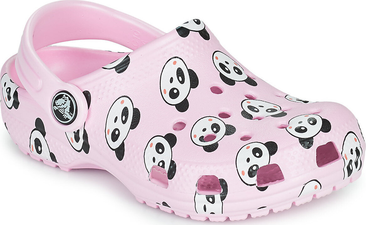 Crocs Classic vaikiškos šlepetės Panda Print Clog Jr 206999-6GD kaina ir informacija | Guminės klumpės vaikams | pigu.lt