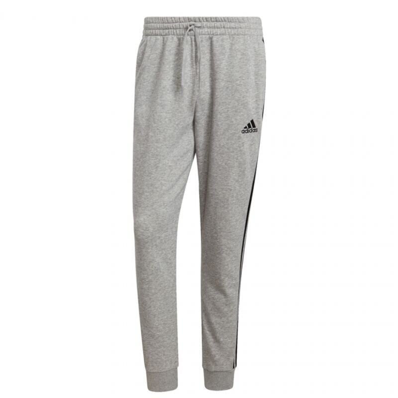 Sportinės kelnės vyrams Adidas Essentials Fleece M GK8824, pilkos kaina ir informacija | Sportinė apranga vyrams | pigu.lt