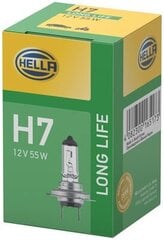 Hella 8GH 007 157-201 H7 12V/55W Long Life lemputė (1vnt.) kaina ir informacija | Automobilių lemputės | pigu.lt