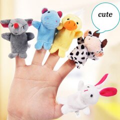 Игрушки на пальчики «Зоопарк», 10 шт. цена и информация | Развивающие игрушки | pigu.lt