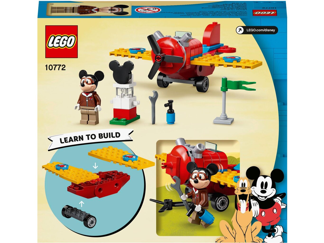 10772 LEGO® ǀ Disney Пропеллерный самолет Микки Мауса цена | pigu.lt