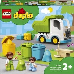 10945 LEGO® DUPLO Town Мусоровоз и переработка мусора цена и информация | Конструкторы и кубики | pigu.lt