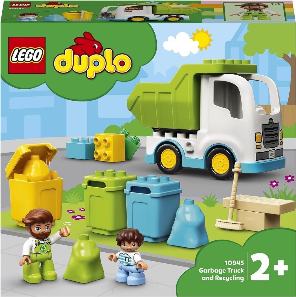 10945 LEGO® DUPLO Šiukšlių sunkvežimis цена и информация | Konstruktoriai ir kaladėlės | pigu.lt