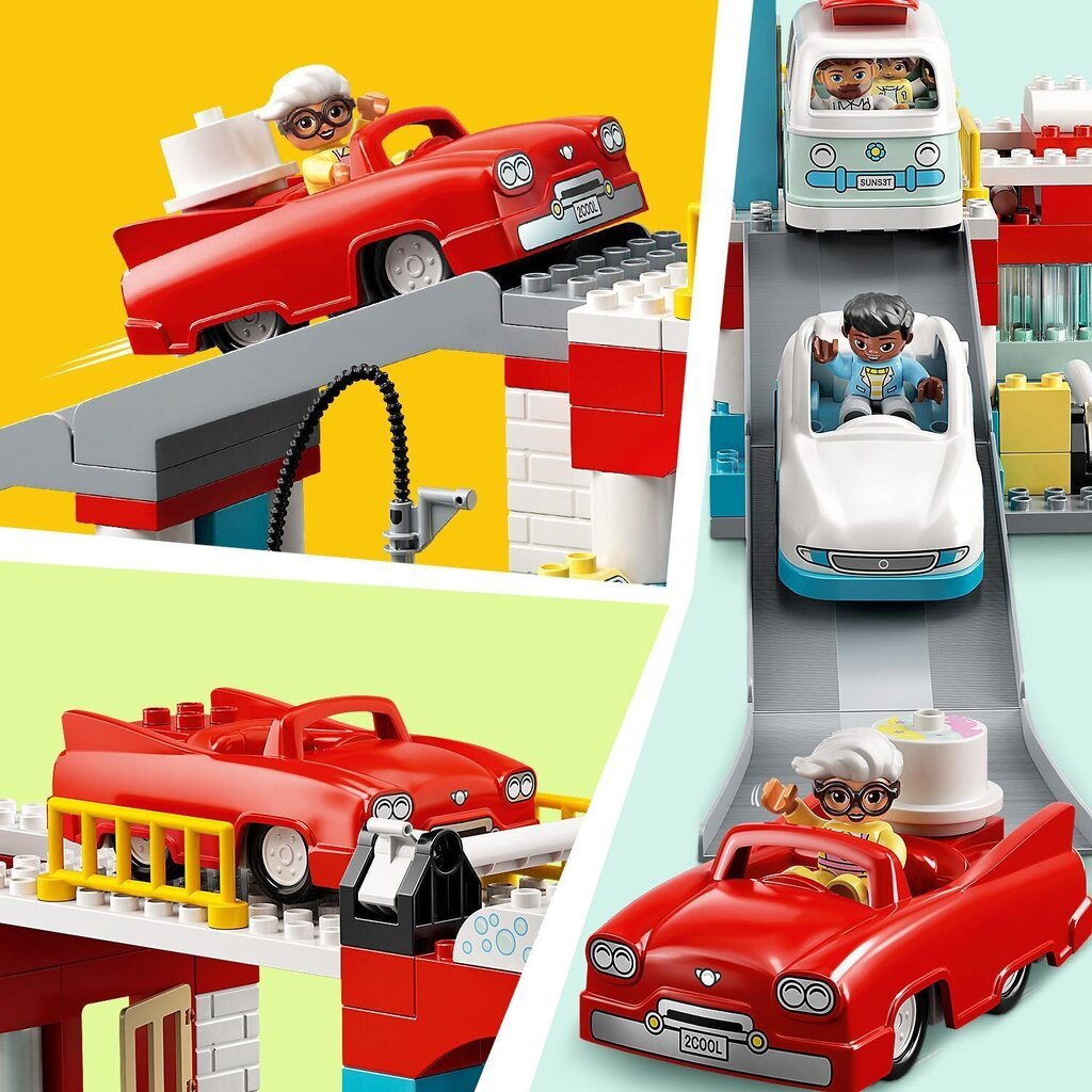 10948 LEGO® DUPLO Automobilių garažas ir plovykla kaina ir informacija | Konstruktoriai ir kaladėlės | pigu.lt
