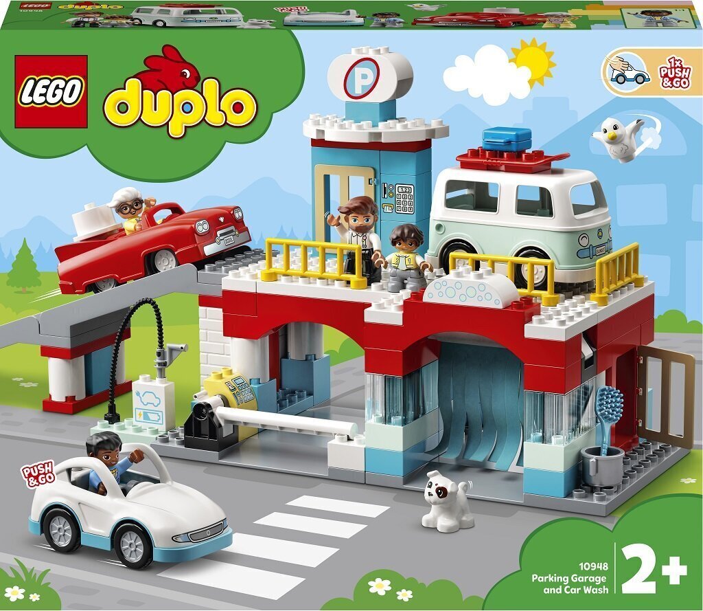 10948 LEGO® DUPLO Automobilių garažas ir plovykla kaina ir informacija | Konstruktoriai ir kaladėlės | pigu.lt