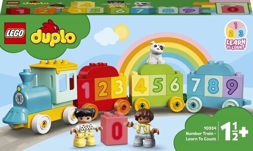 10954 LEGO® DUPLO Номерной поезд - учимся считать цена и информация | Конструкторы и кубики | pigu.lt