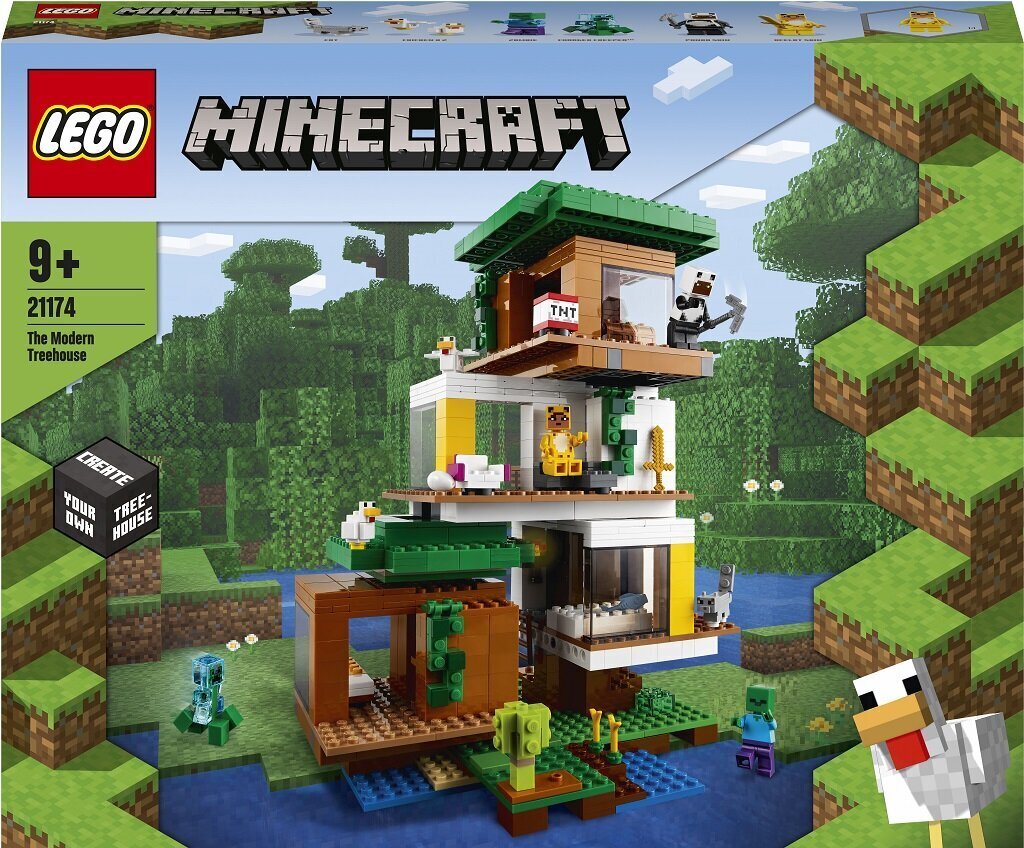 21174 LEGO® Minecraft Современный дом на дереве цена | pigu.lt