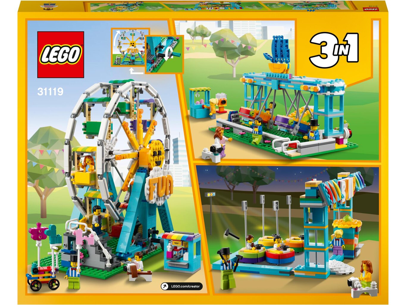 31119 LEGO® Creator Apžvalgos ratas kaina ir informacija | Konstruktoriai ir kaladėlės | pigu.lt