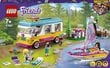 41681 LEGO® Friends Miško stovyklautojų furgonas ir burlaivis цена и информация | Konstruktoriai ir kaladėlės | pigu.lt