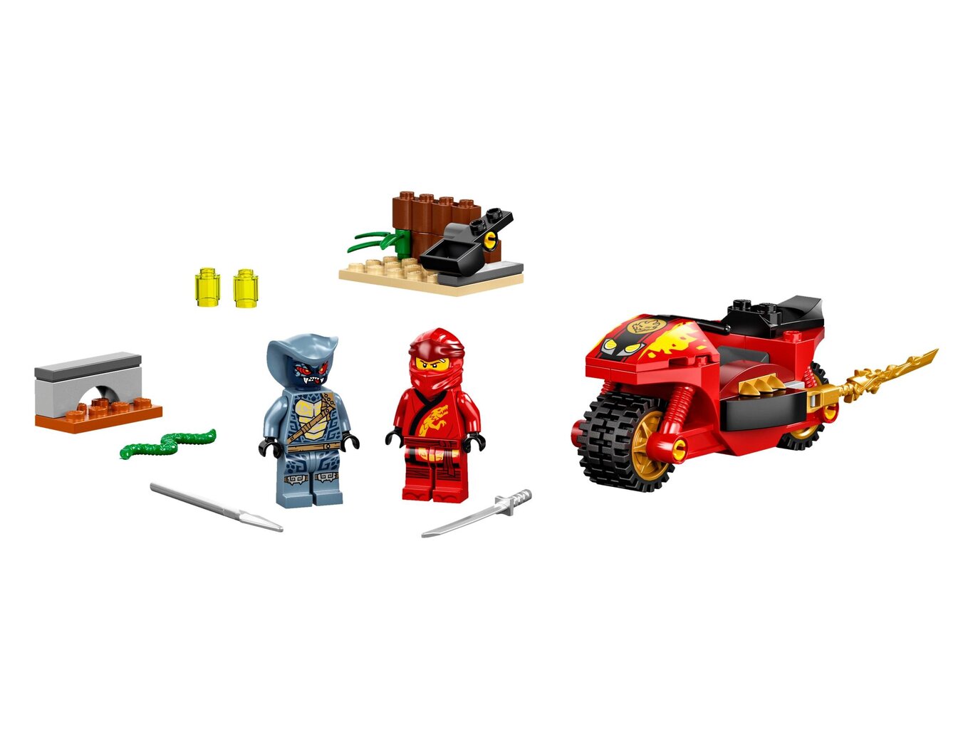 71734 LEGO® NINJAGO Kai ašmenų motociklas цена и информация | Konstruktoriai ir kaladėlės | pigu.lt