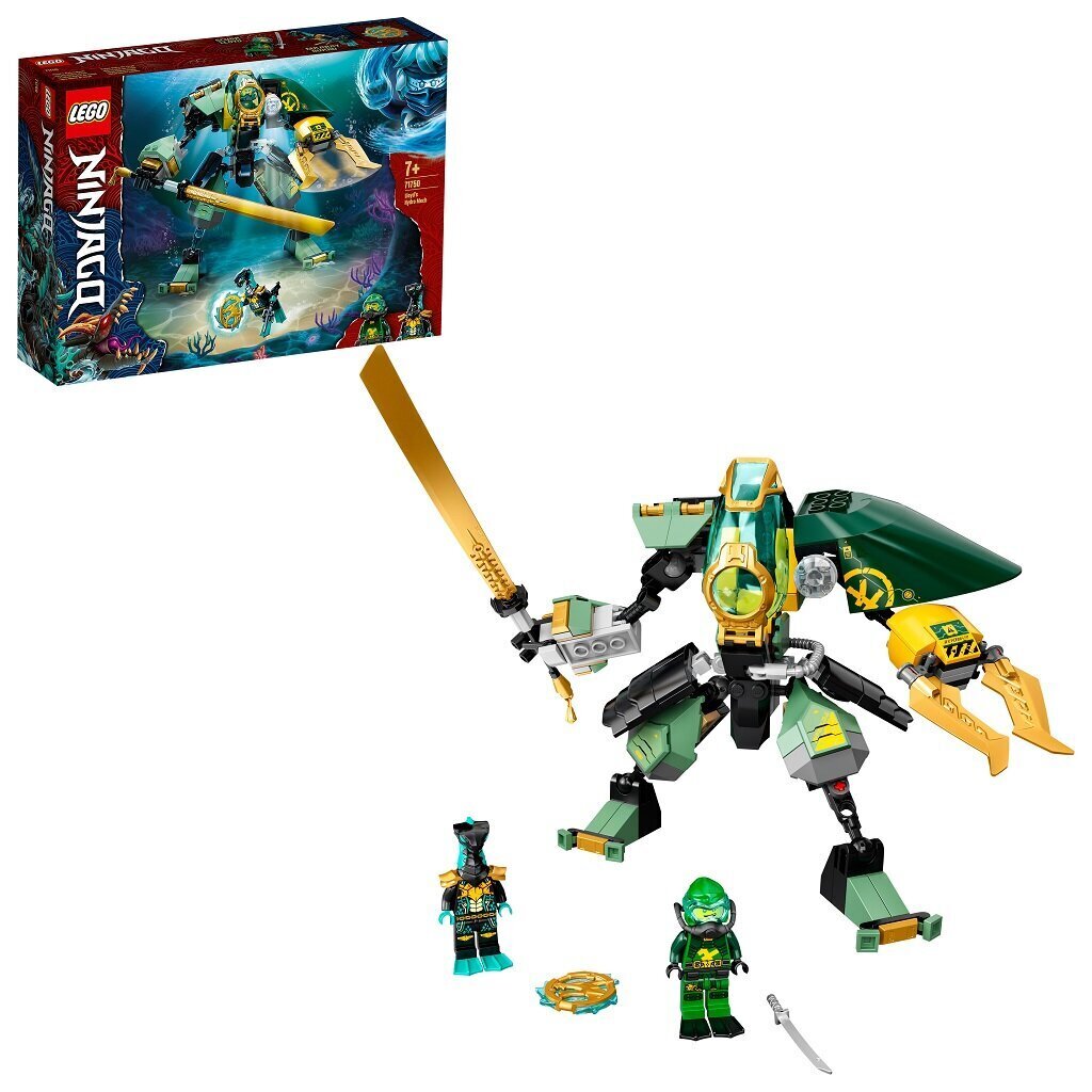 71750 LEGO® NINJAGO Lloyd hidro robotas kaina ir informacija | Konstruktoriai ir kaladėlės | pigu.lt