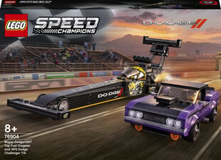 76904 LEGO® Speed ​​Champions Mopar Dodge // SRT Top Fuel Dragster и 1970 Dodge Challenger T/A строительный комплект цена и информация | Конструкторы и кубики | pigu.lt