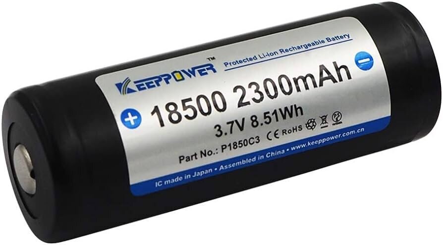 Akumuliatorius Keeppower 18500 2300mAh 3A su apsaugota kaina ir informacija | Elementai | pigu.lt