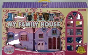 Lėlių namas su priedais kaina ir informacija | Žaislai mergaitėms | pigu.lt