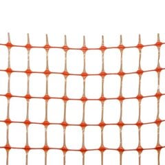 Apsauginis tinklas BARRIER NET, 1x30 m, 90x26 mm, 100 g/m2, oranžinis kaina ir informacija | Tvoros ir jų priedai | pigu.lt