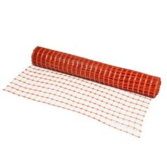 Apsauginis tinklas BARRIER NET, 1x30 m, 90x26 mm, 100 g/m2, oranžinis kaina ir informacija | Tvoros ir jų priedai | pigu.lt