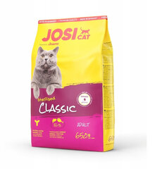 Josera JosiCat Classic корм для стерилизованных / кастрированных кошек, 650 г цена и информация | Сухой корм для кошек | pigu.lt