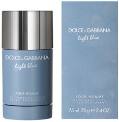 Dezodorantas vyrams Dolce & Gabbana Light Blue Pour Homme, 75 g kaina ir informacija | Parfumuota kosmetika vyrams | pigu.lt