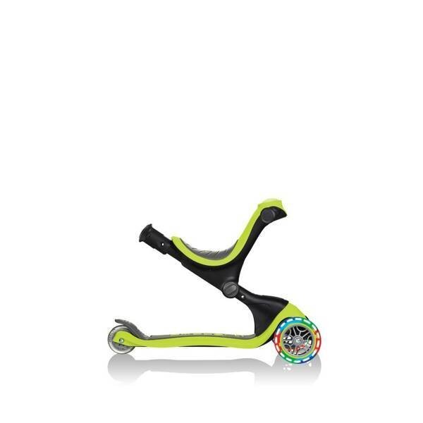 Globber GO-UP Deluxe Lights Lime Green kaina ir informacija | Paspirtukai | pigu.lt