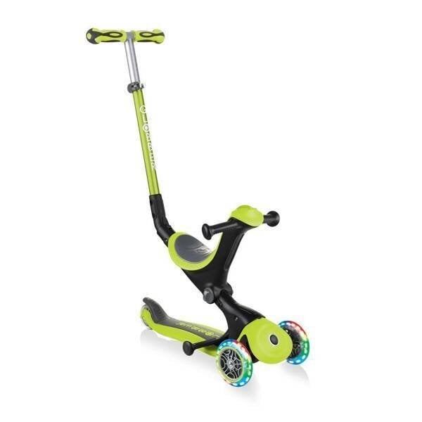 Globber GO-UP Deluxe Lights Lime Green цена и информация | Paspirtukai | pigu.lt