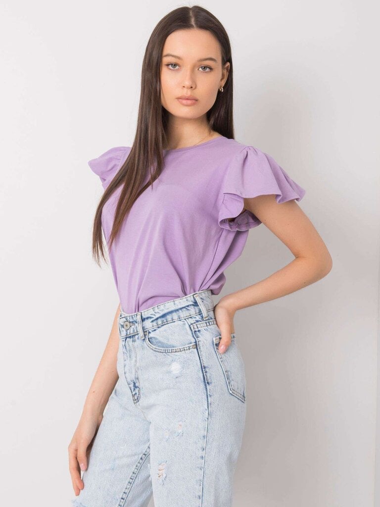 Marškinėliai moterims Shaniece 292005817, violetiniai цена и информация | Marškinėliai moterims | pigu.lt